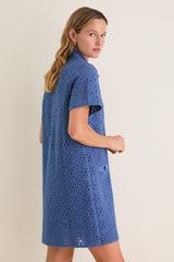 Allure Crochet Tile Jeanine Shift Dress