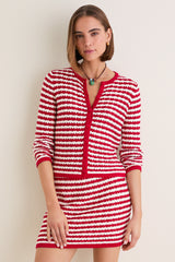 Avenue Stripe Knit Martha Cardigan