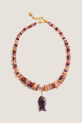 Amethyst and Shell Coastal Muse Necklace