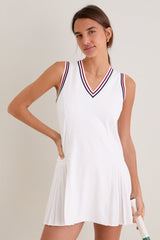 Americana Stripe Performance Jersey Kemper Tennis Dress