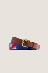 American Flag Needlepoint Belt