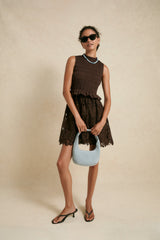 Baby Blue Gnocchi Bag