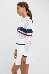 Americana Mesh Fischer Sweater