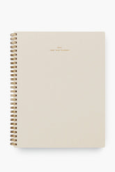 2024 Natural Linen Yearly Task Planner