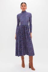 Autumn Fleur Navy Sabine Dress