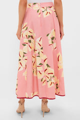 Anthurium Print Maxi Skirt