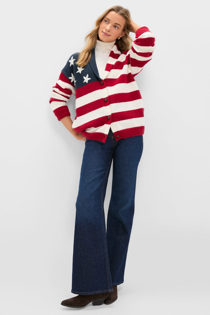 American Flag Lindsey Cardigan