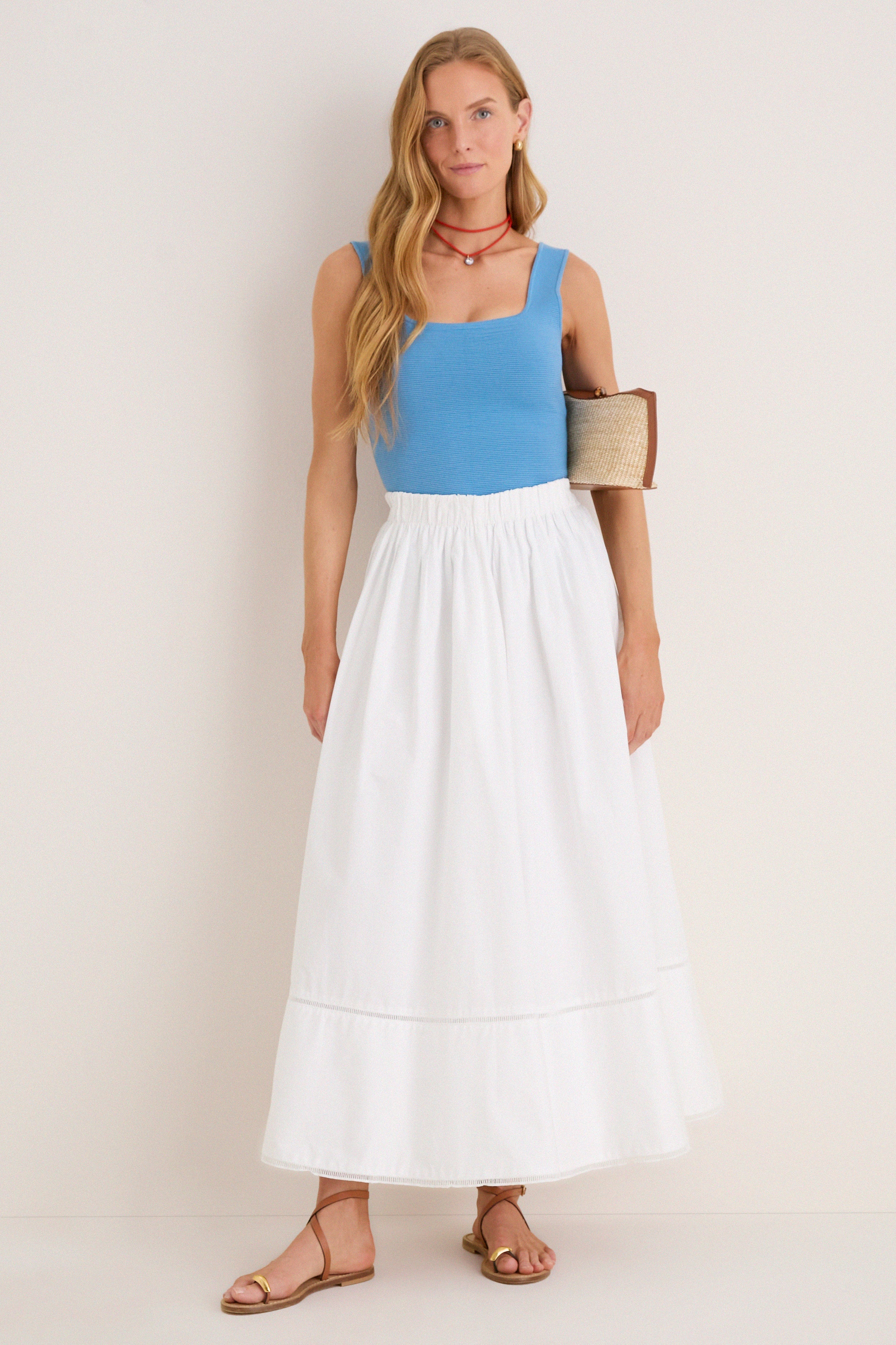 Allure Blue Sara Rib Knit Tank