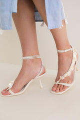Alabaster Elin Natural Shell Beaded Heels