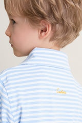 Bachelor's Blue and White Le Club Polo
