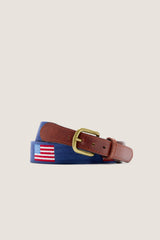 American Flag Needlepoint Belt