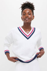 Americana Cable Turner Pullover