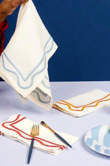 Amber Colorblock Embroidered Napkins