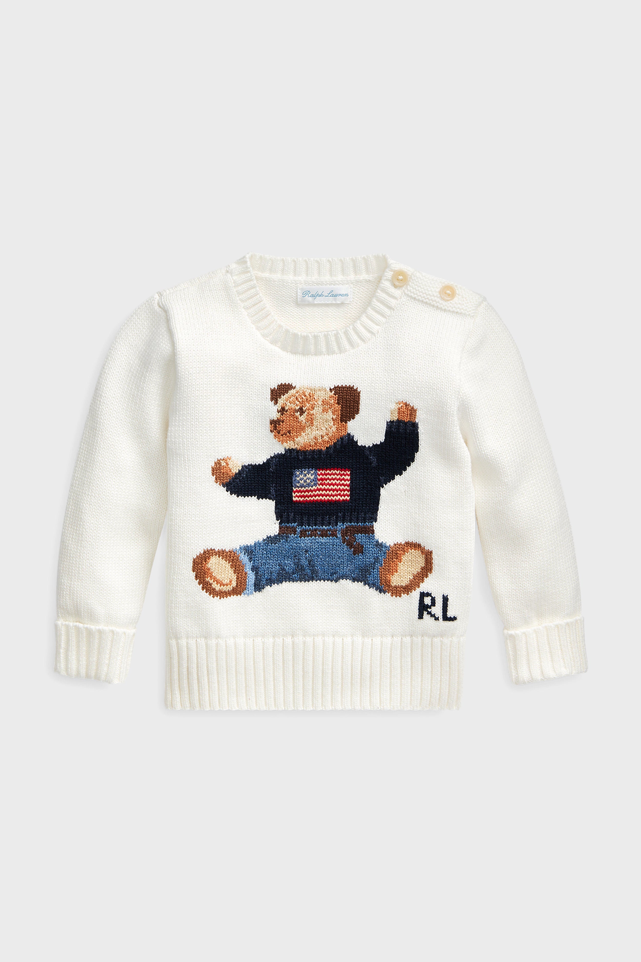 Baby Polo Bear Cotton Sweater