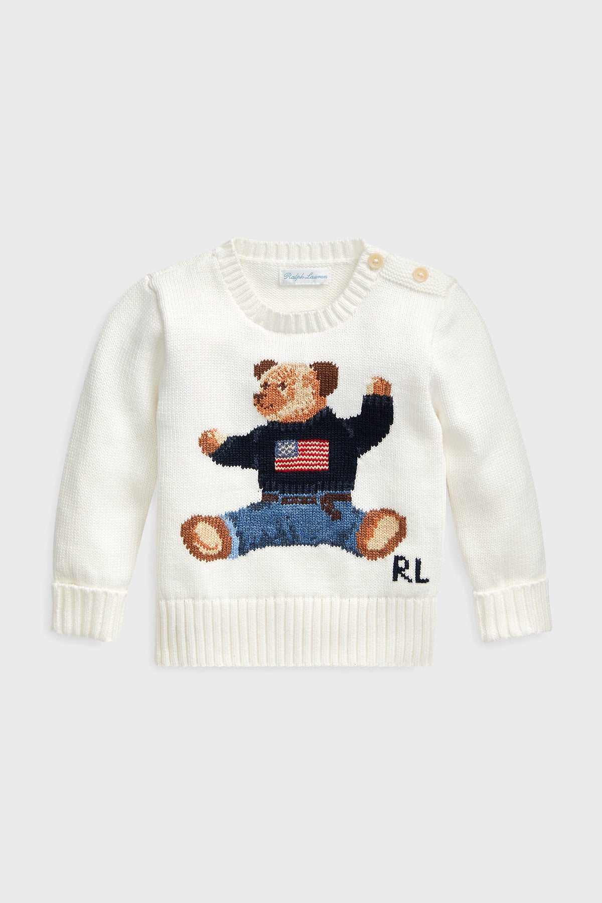 Baby Polo Bear Cotton Sweater