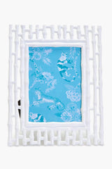 5x7 White Faux Bamboo Frame