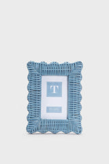 4x6 Blue Wicker Weave Frame