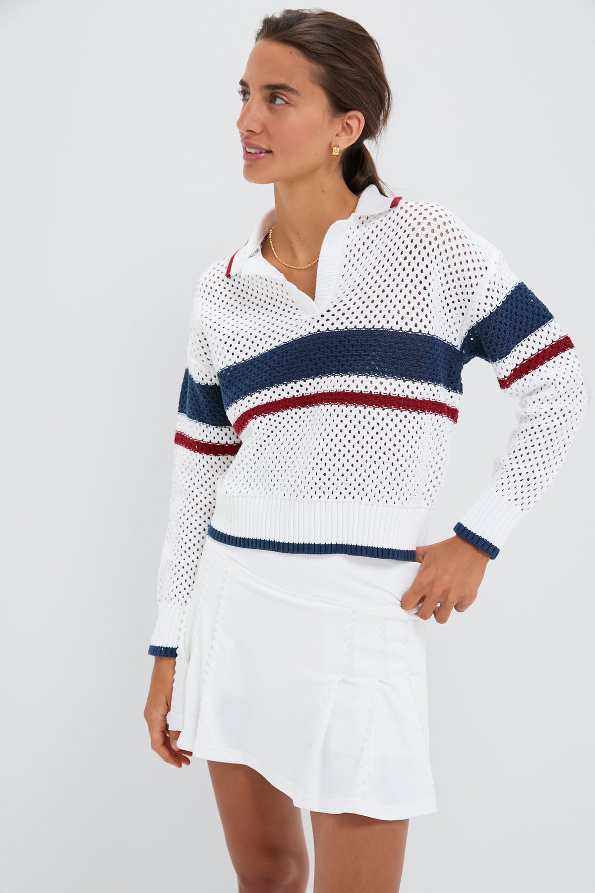Americana Mesh Fischer Sweater