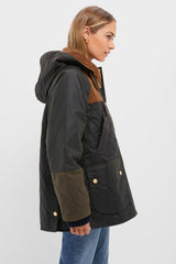 Archive Olive and Beech Imelda Wax Jacket